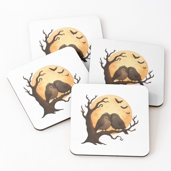 Item preview, Haunted Tree Lovebirds – Halloween Romance designed and sold by luckyyouth.