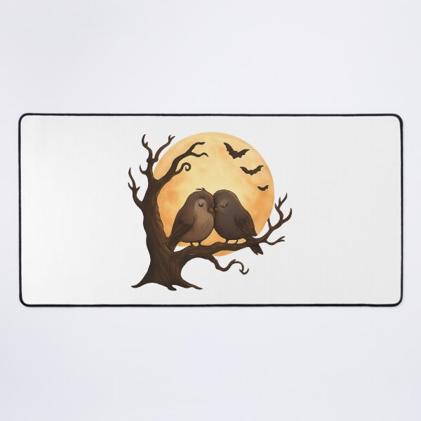 Item preview, Haunted Tree Lovebirds – Halloween Romance designed and sold by luckyyouth.