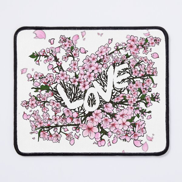 Item preview, Cherry Blossoms with a heart and Love in the middle- white designed and sold by -short- & EPIC shop.
