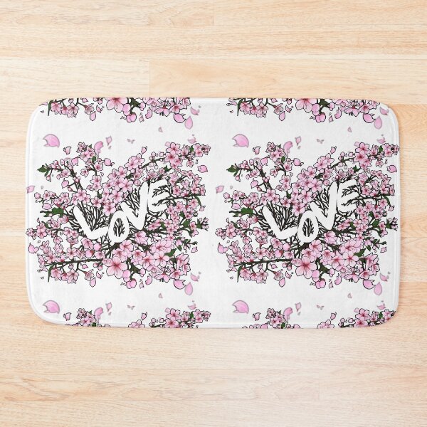 Item preview, Cherry Blossoms with a heart and Love in the middle- white designed and sold by -short- & EPIC shop.