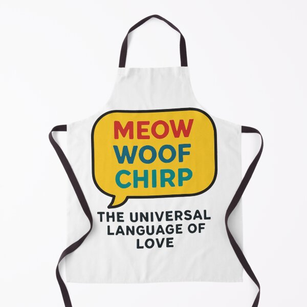 Item preview, The Universal Language of Love - Meow Woof Chirp Speech Bubble designed and sold by Ataqhin.