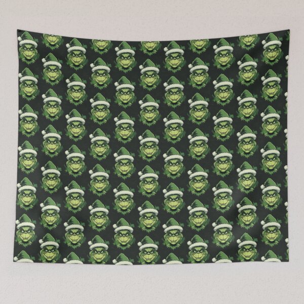 Item preview, Grinch Christmas 2025 - Naughty Smirk designed and sold by Design-Curios.