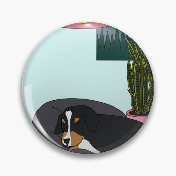 Item preview, Pets on Canvas: Dog Napping in Beanbag Chair designed and sold by KnotsAndJotsArt.