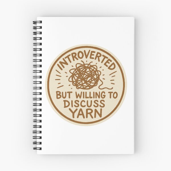Item preview, Introverted but willing to discuss yarn designed and sold by SeeGraceStitch.