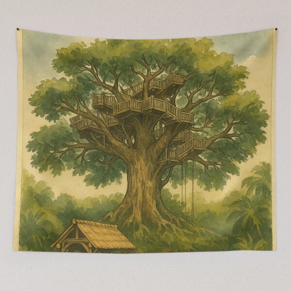 Item preview, Swiss Family Treehouse Print designed and sold by magicalartwork93.