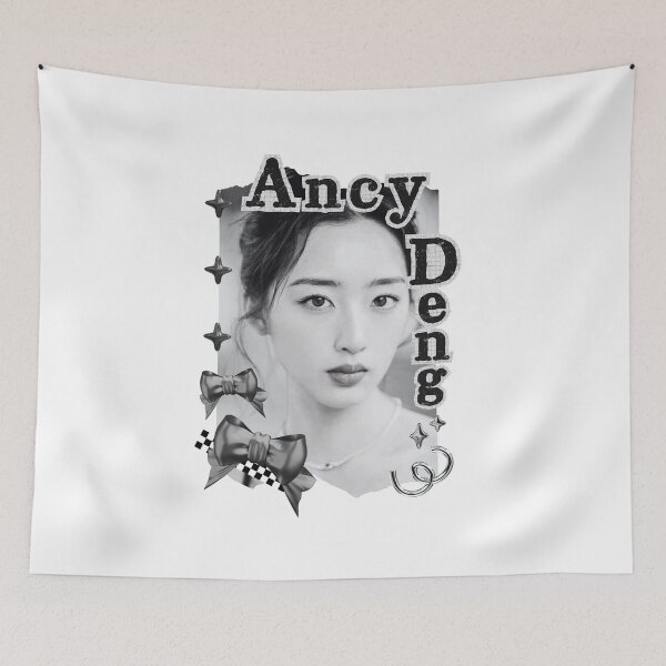 Item preview, Ancy Deng – Deng Jiajia (邓家佳) Chinese Actress Cdrama China Entertainment Black and White Collage Digital Art Portrait designed and sold by AJUNICE STUDIO.