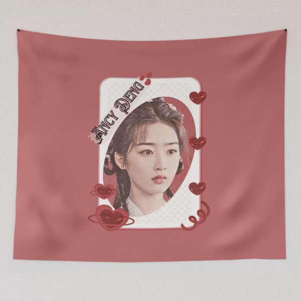 Item preview, Ancy Deng – Deng Jiajia (邓家佳) Chinese Actress Cdrama China Entertainment  Chinese Actor Cdrama Chinese Entertainment Card Red Aesthetic Collage Design designed and sold by AJUNICE STUDIO.
