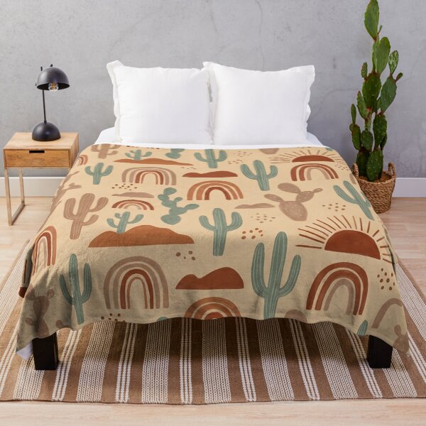 Item preview, Desert Boho Sun & Cactus Seamless Pattern | Warm Terracotta Southwestern designed and sold by StickyGuys.