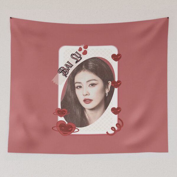 Item preview, Bai Lu (白鹿) Chinese Actress Cdrama China Entertainment  Chinese Actor Cdrama Chinese Entertainment Card Red Aesthetic Collage Design designed and sold by AJUNICE STUDIO.