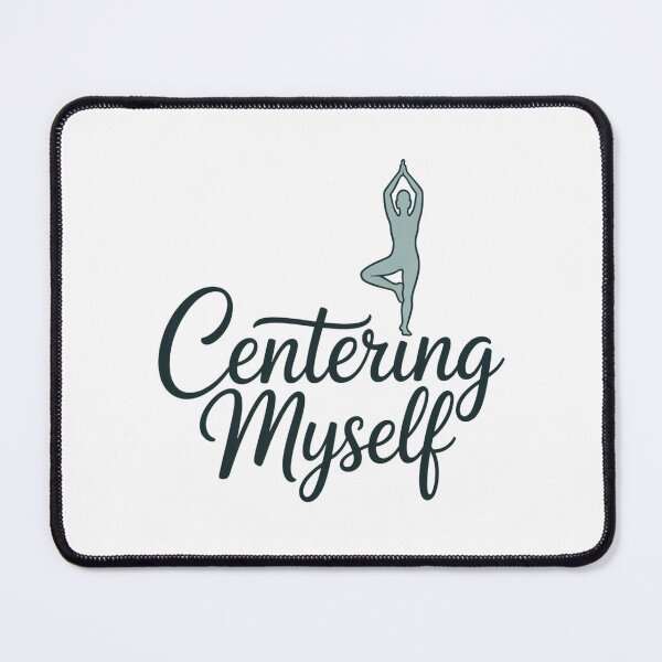 Item preview, Minimalist Centering Myself Yoga Tree Pose Lover Gift designed and sold by chattsuede.