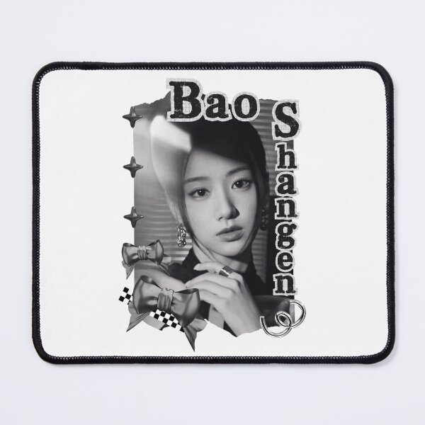 Item preview, Bao Shangen (包上恩) Chinese Actress Cdrama China Entertainment Black and White Collage Digital Art Portrait designed and sold by AJUNICE STUDIO.