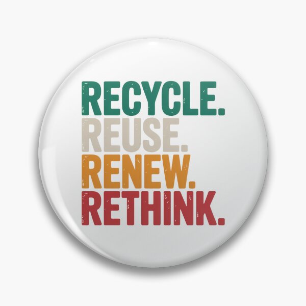 Item preview, Recycle Reuse Renew Rethink Distressed Eco Statement designed and sold by chattsuede.