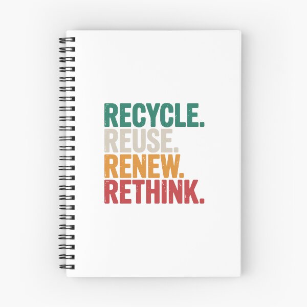 Item preview, Recycle Reuse Renew Rethink Distressed Eco Statement designed and sold by chattsuede.