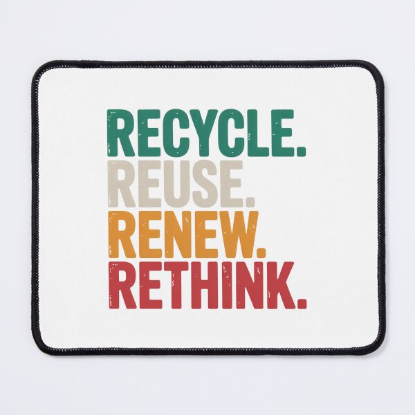 Item preview, Recycle Reuse Renew Rethink Distressed Eco Statement designed and sold by chattsuede.