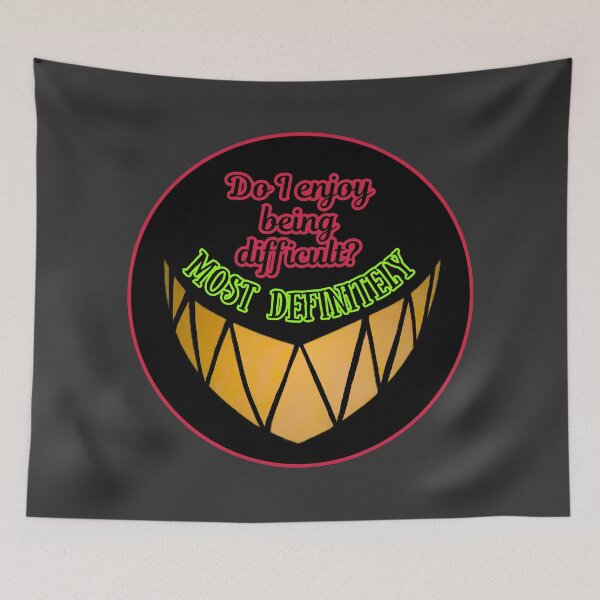 Item preview, Difficult Demon Alastor - Smile circle designed and sold by EvergreenRevolt.