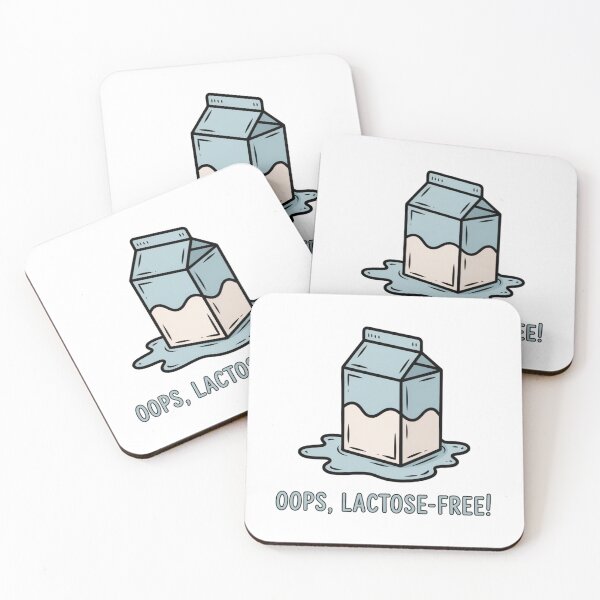 Item preview, Oops Lactose-Free Spilled Milk Cartoon Humor designed and sold by chattsuede.