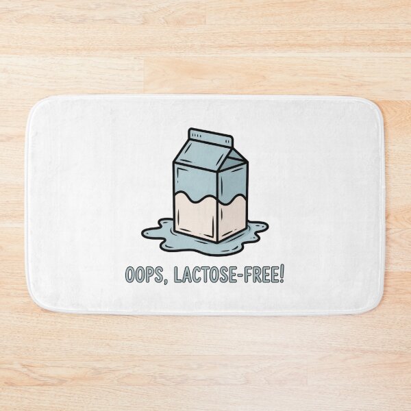 Item preview, Oops Lactose-Free Spilled Milk Cartoon Humor designed and sold by chattsuede.
