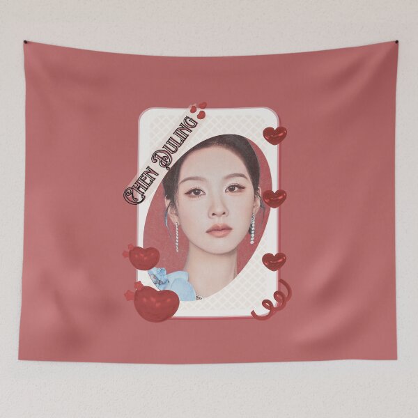 Item preview, Chen Duling (陈都灵) Chinese Actress Cdrama China Entertainment  Chinese Actor Cdrama Chinese Entertainment Card Red Aesthetic Collage Design designed and sold by AJUNICE STUDIO.
