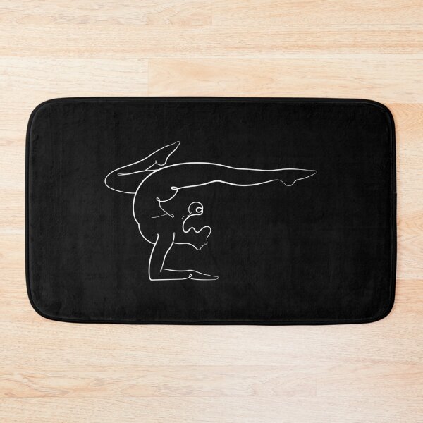 Item preview, White Aesthetic Scorpion Pose – Vrschikasana – One Line Drawing designed and sold by altandesign.