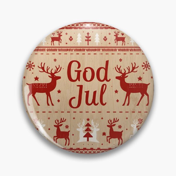 Item preview, Scandinavian Red White Holiday Folk Scene designed and sold by ChicTrendz.