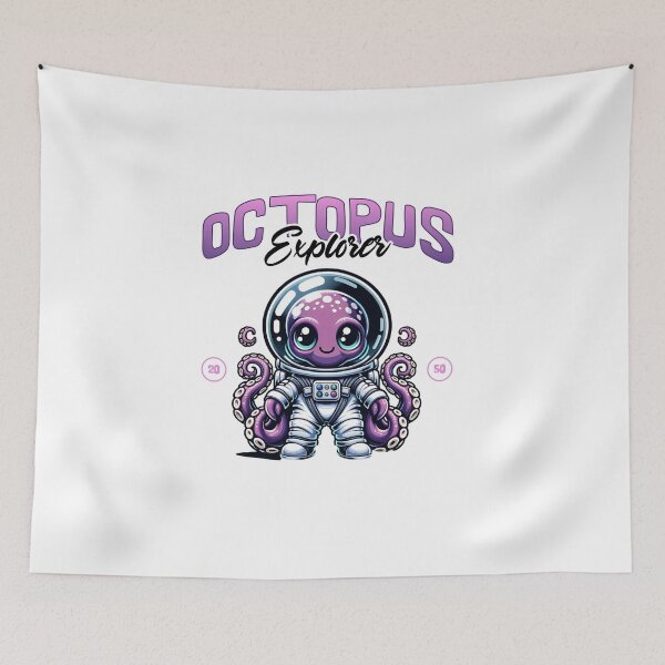 Item preview, Octopus Explorer: Cute Space Cadet designed and sold by Mosaiic1.