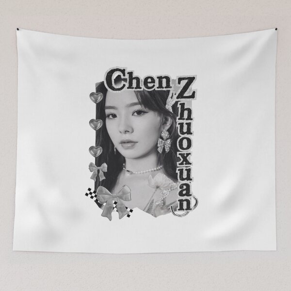 Item preview, Chen Zhuoxuan – Yukee Chen (陈卓璇) Copy of Chen Yao (陈瑶) Chinese Actress Cdrama China Entertainment Black and White Collage Digital Art Portrait designed and sold by AJUNICE STUDIO.