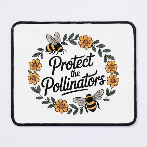 Item preview, Vintage Protect The Pollinators Rustic Bee Flower designed and sold by chattsuede.