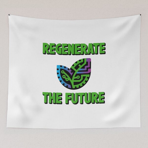 Item preview, Modern Regenerate Future Green Tech Design For Environmental Progress designed and sold by chattsuede.