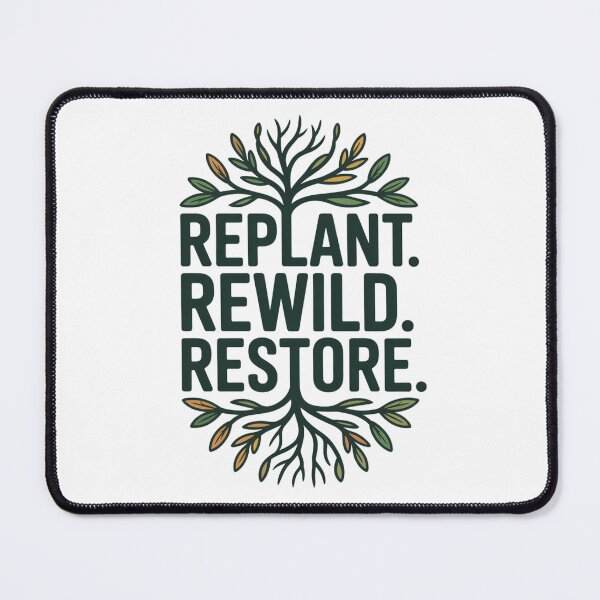 Item preview, Replant Rewild Restore Nature Conservation Stylized Tree Roots designed and sold by chattsuede.