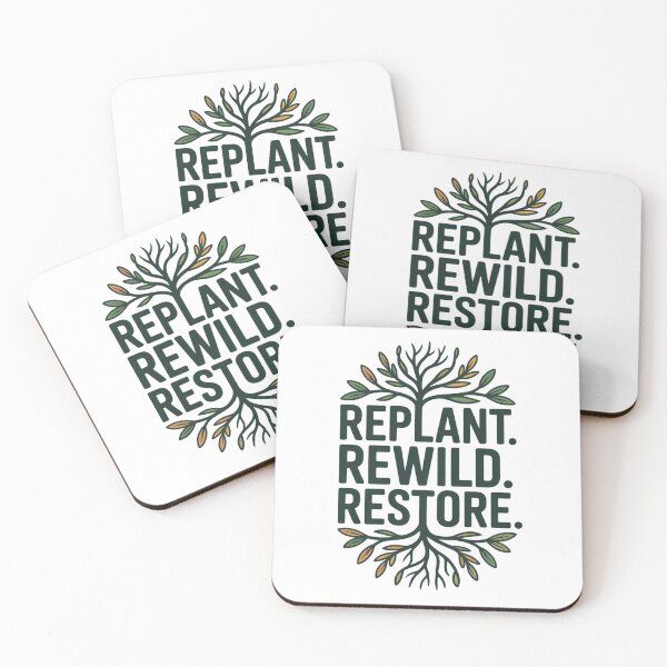 Item preview, Replant Rewild Restore Nature Conservation Stylized Tree Roots designed and sold by chattsuede.