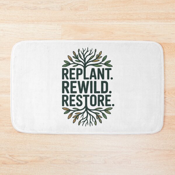 Item preview, Replant Rewild Restore Nature Conservation Stylized Tree Roots designed and sold by chattsuede.