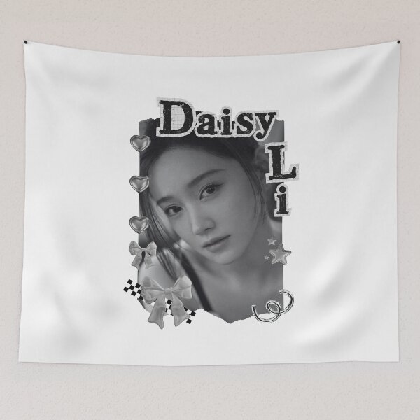 Item preview, Daisy Li – Li Weiwei Li Muchen (李微微) Chinese Actress Cdrama China Entertainment Black and White Collage Digital Art Portrait designed and sold by AJUNICE STUDIO.