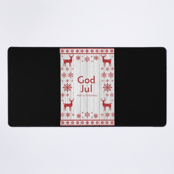 Item preview, Red White Nordic Winter Folk Motifs designed and sold by ChicTrendz.