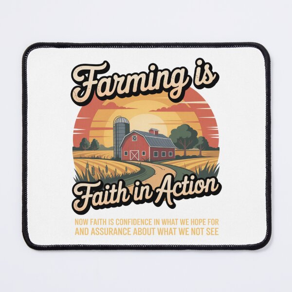 Item preview, Vintage Farming Is Faith In Action Rustic Farm Landscape Proud Farmer designed and sold by chattsuede.