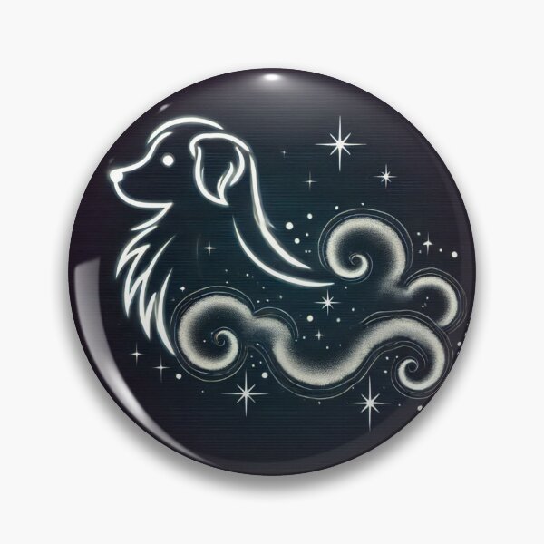 Item preview, Cosmic Space Dog Celestial Line Art designed and sold by BigBlueArt.