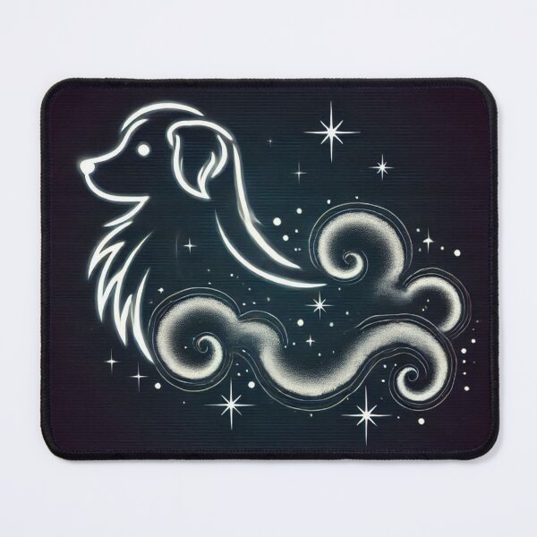 Item preview, Cosmic Space Dog Celestial Line Art designed and sold by BigBlueArt.