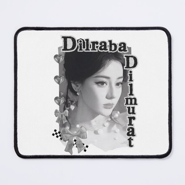 Item preview, Dilraba Dilmurat – Di Li Re Ba (迪丽热巴)Chinese Actress Cdrama China Entertainment Black and White Collage Digital Art Portrait designed and sold by AJUNICE STUDIO.