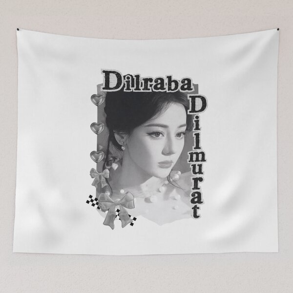 Item preview, Dilraba Dilmurat – Di Li Re Ba (迪丽热巴)Chinese Actress Cdrama China Entertainment Black and White Collage Digital Art Portrait designed and sold by AJUNICE STUDIO.