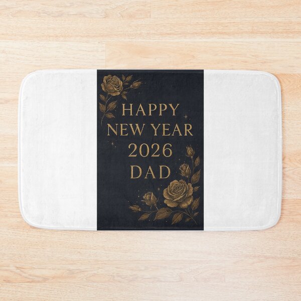 Item preview, Elegant Happy New Year 2026 Card for Dad – Gold & Navy Floral designed and sold by FUIRY .