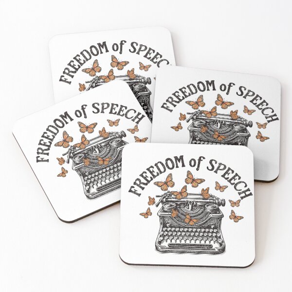 Item preview, Freedom of Speech – Monarch Butterflies and Typewriter Art designed and sold by Artichoke Press.