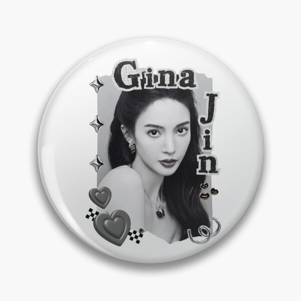 Item preview, Gina Jin – Jin Chen (金晨) Chinese Actress Cdrama China Entertainment Black and White Collage Digital Art Portrait designed and sold by AJUNICE STUDIO.