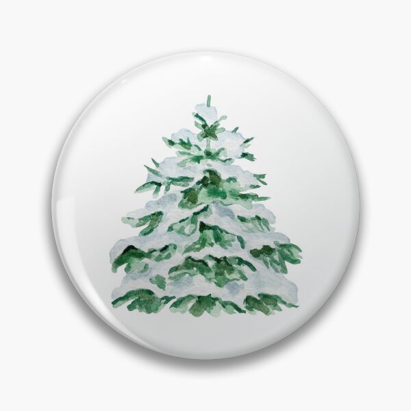 Item preview, Watercolor Snowy Christmas Tree – Winter Forest Holiday Art designed and sold by lea-lani.