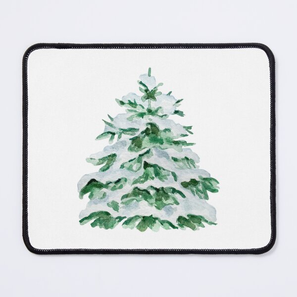 Item preview, Watercolor Snowy Christmas Tree – Winter Forest Holiday Art designed and sold by lea-lani.