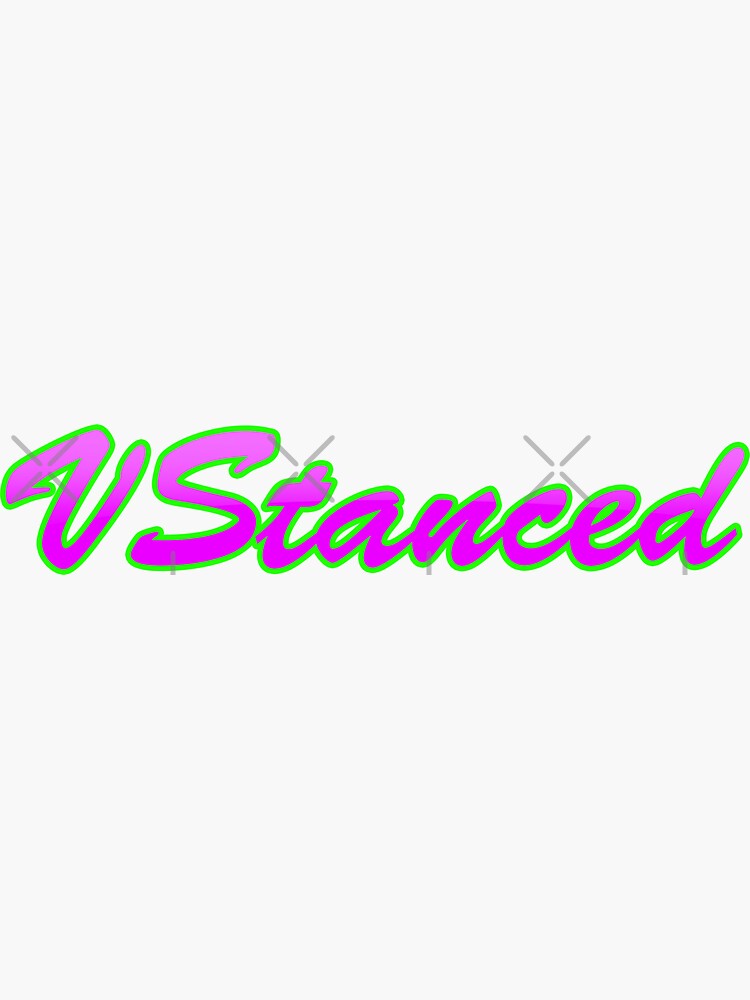 VStanced Crazy Pink - Sticker by BBsOriginal