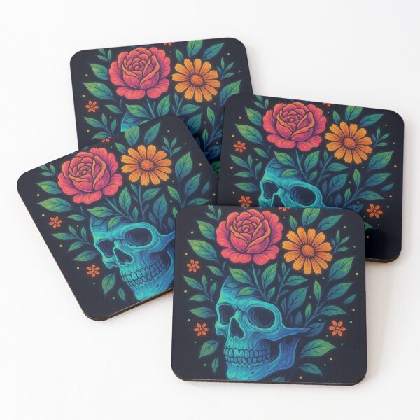 Item preview, Botanical skull designed and sold by lukes designs.