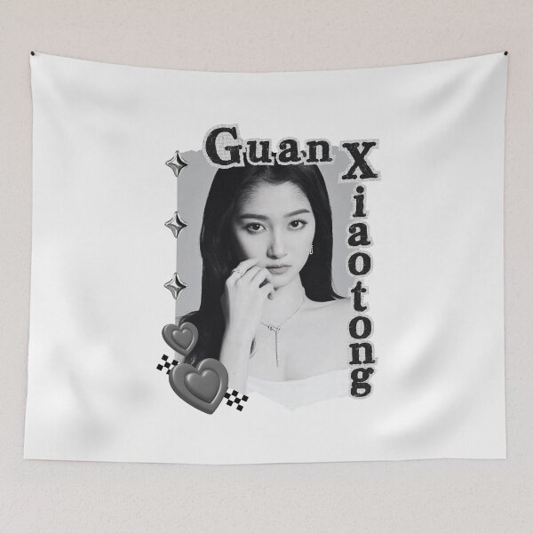 Item preview, Guan Xiaotong (关晓彤) Chinese Actress Cdrama China Entertainment Black and White Collage Digital Art Portrait designed and sold by AJUNICE STUDIO.