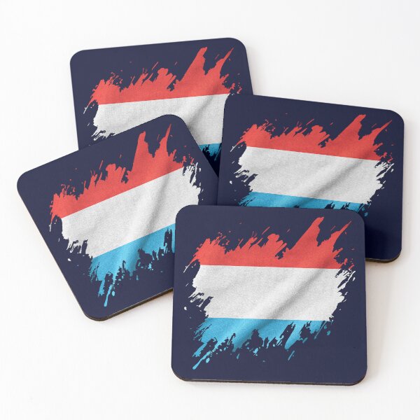 Item preview, Luxembourg flag in a ripped style, I love Luxembourg designed and sold by Dressyourflag.
