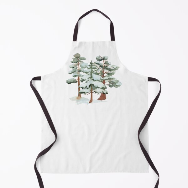 Item preview, Watercolor Snowy Christmas Trees – Winter Forest Holiday Art designed and sold by lea-lani.