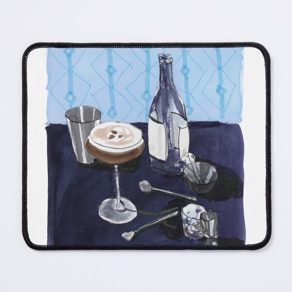 Item preview, Espresso Martini Mixed Media Art Abstract Still Life designed and sold by Suburbansketcher.