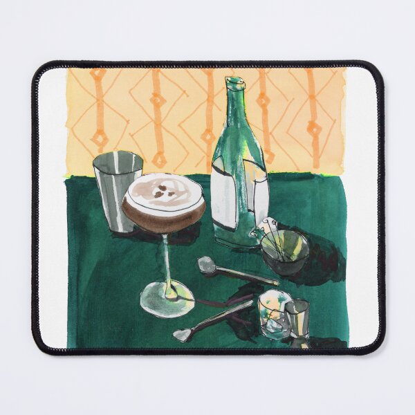 Item preview, Espresso Martini Mixed Media Art Abstract Still Life designed and sold by Suburbansketcher.